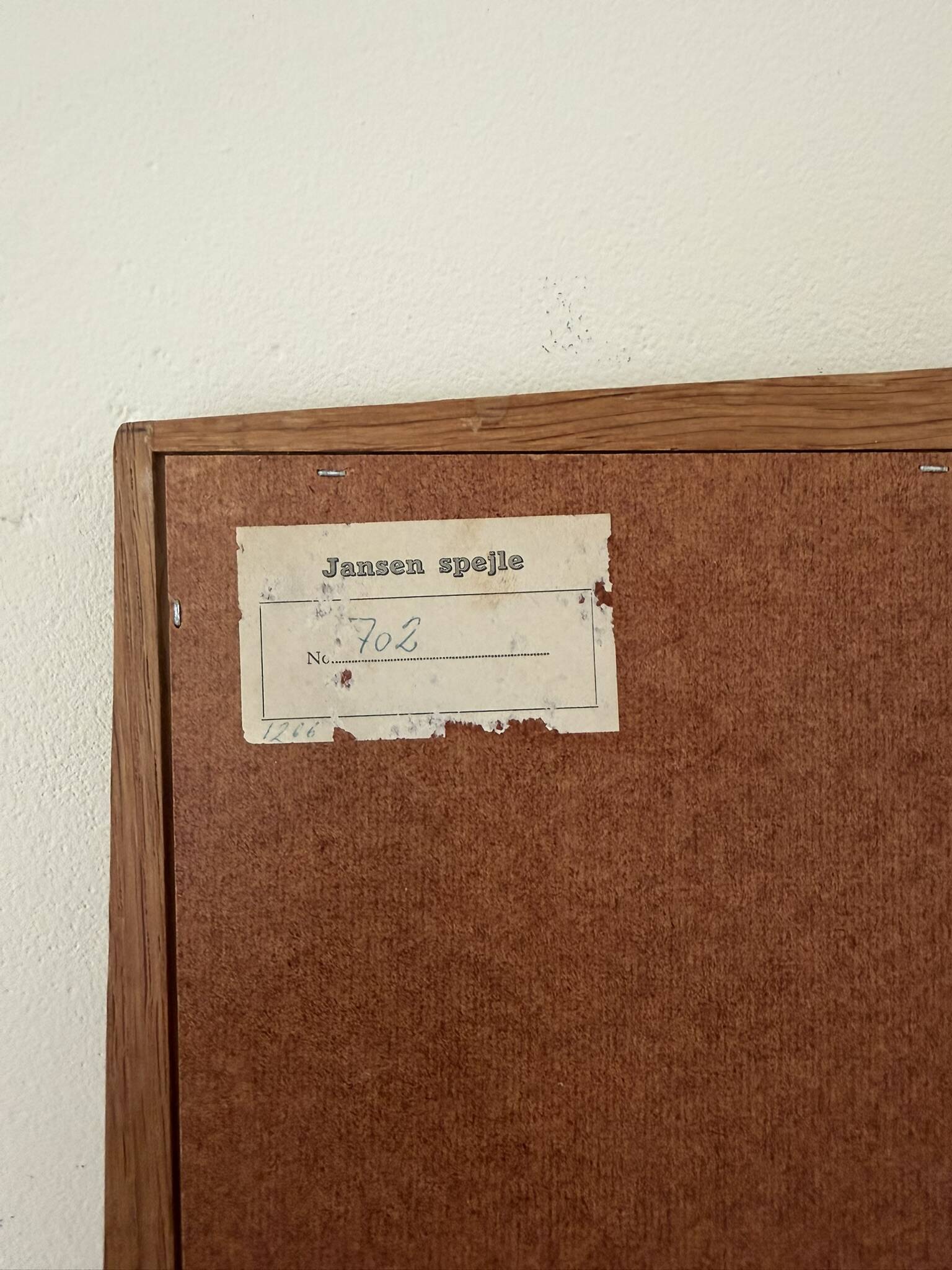 Vintage Danish Jansen Spelje teak mirror - midcentury mirror