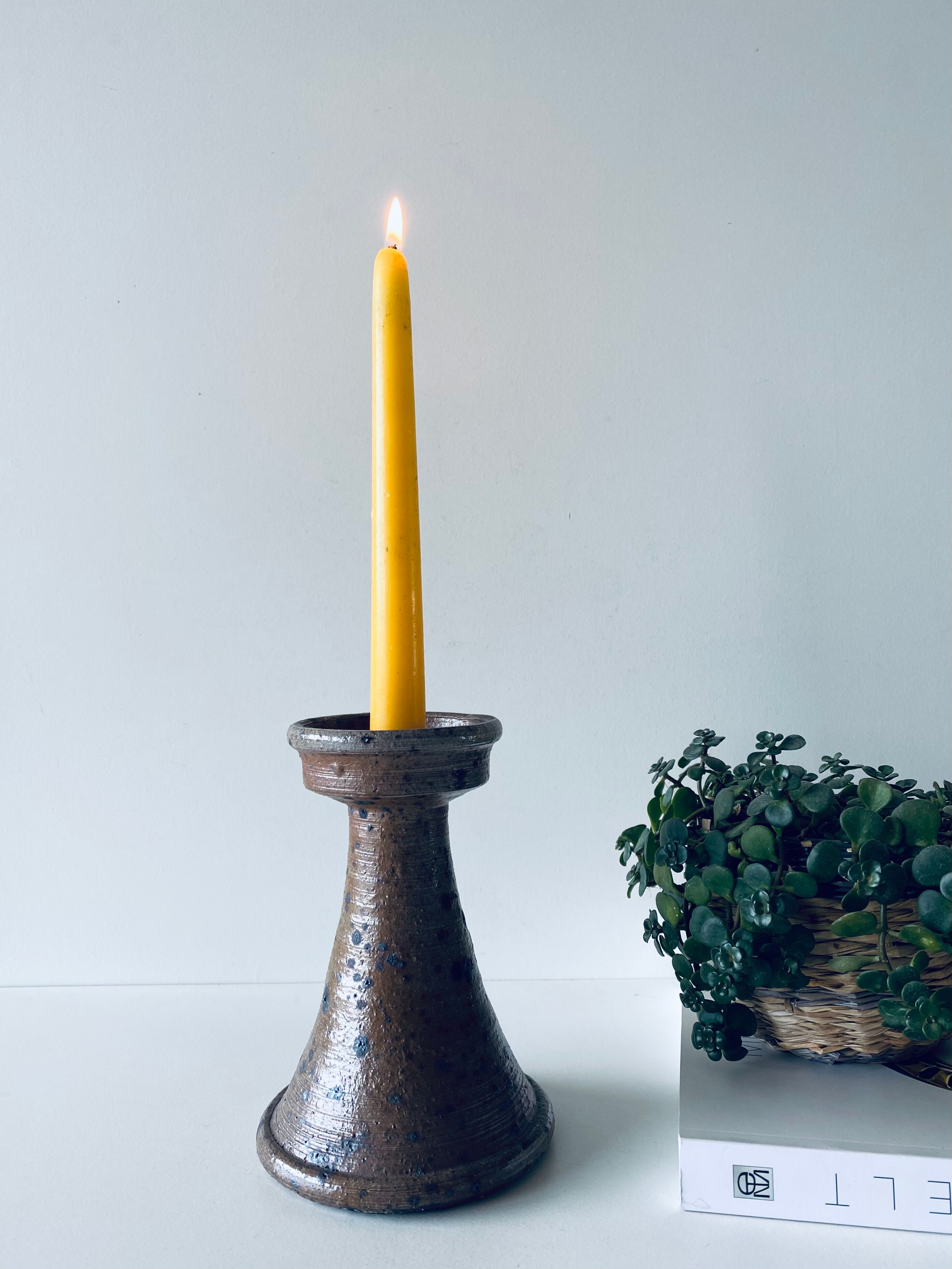Pyrity sandstone candlestick