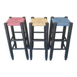 Set of three bar stools