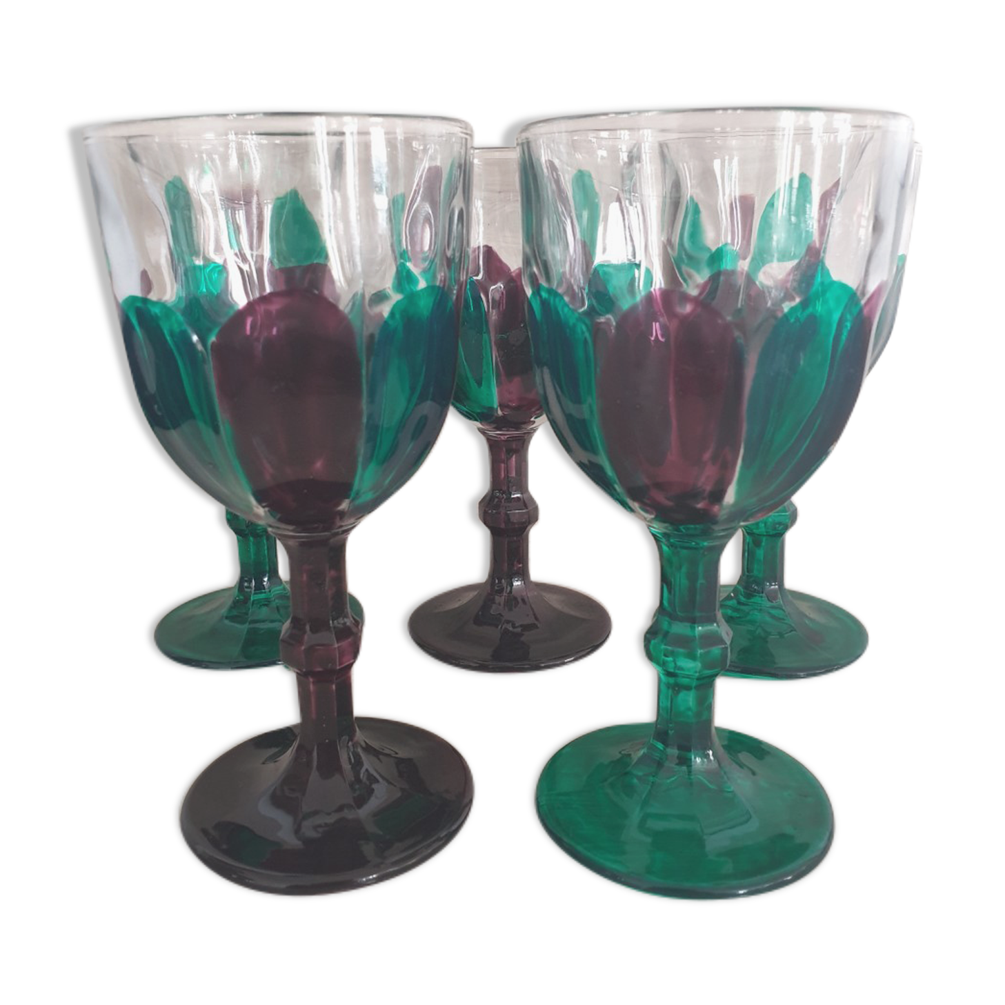 Wine glasses 80s