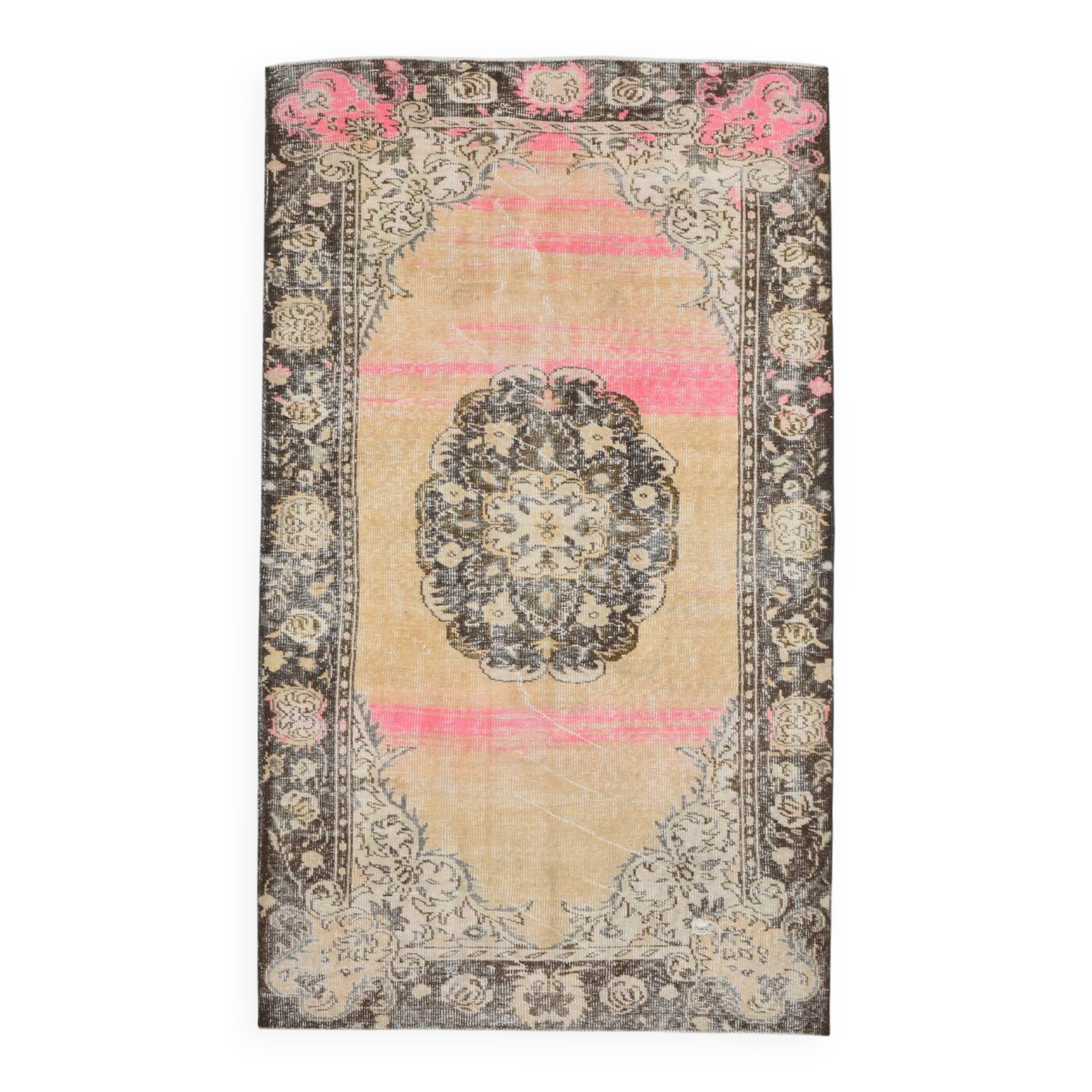 5x9 Soft Orange & Pink Turkish Rug, 159x270 Cm
