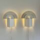 Large Geometric Model 6688 'No Neon' Wall Lamps By Olle Andersson For Boréns, Sweden 1980S