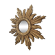 Miroir soleil doré