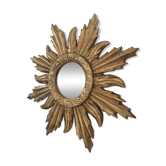 Miroir soleil doré