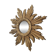 Miroir soleil doré