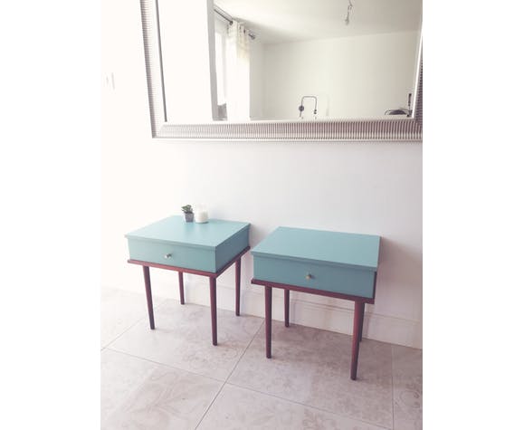 Pair of vintage bedsides