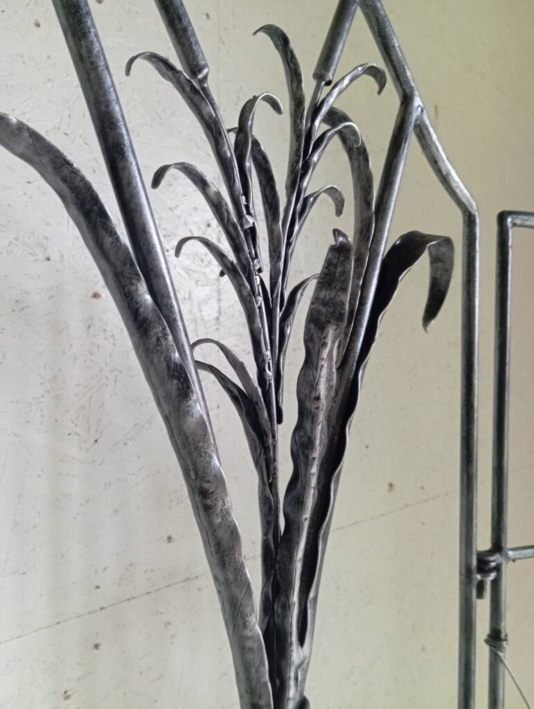 Artistic wrought iron screen