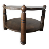 1950s French Oak Table in the Style of Charles Dudouyt