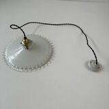 Old opaline laced suspension 26.5 cm vintage