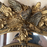 Bevelled golden mirror 170 x 105 cm