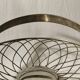 Vintage silver metal fruit basket