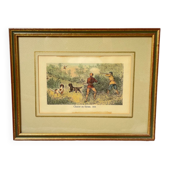 Lithographie de chasse 1844