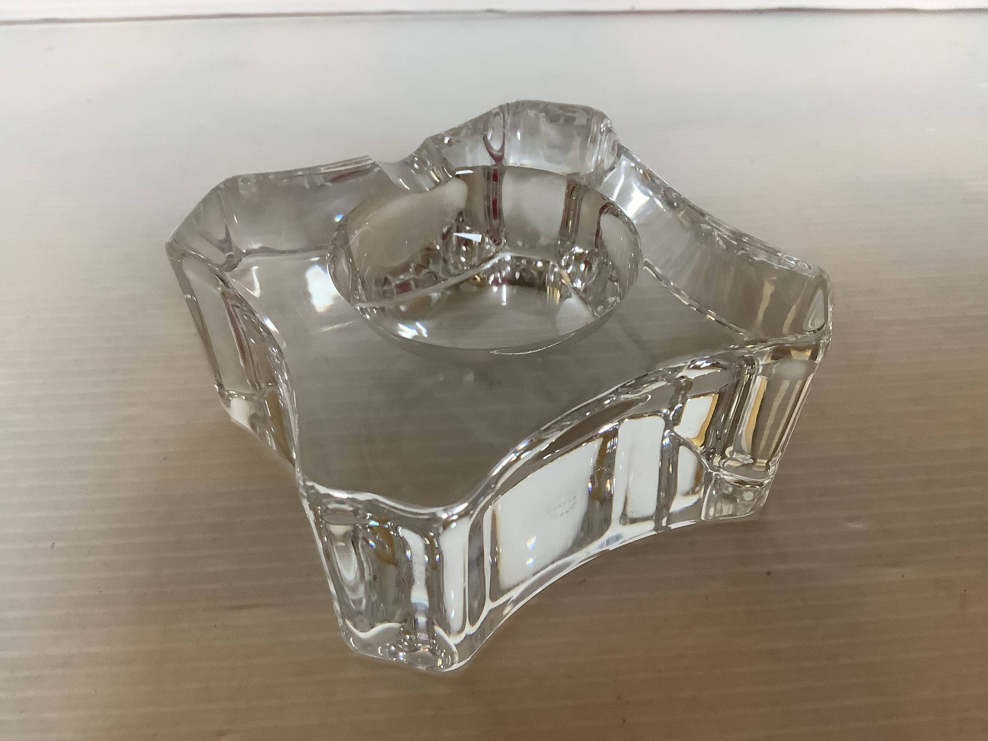 Individual ashtray signed Sèvres crystal