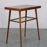 1960s Side Table in Oak Finish , Czechoslovakia