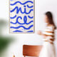 Wall poster with waves forming the phrase Nice is Nice