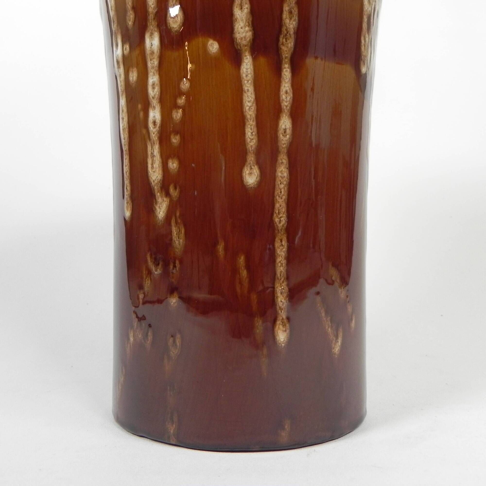 Vintage German vase with lava effect, 37 cm high, 1960s.