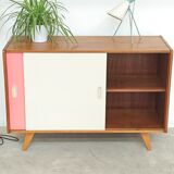 Wooden buffet U 452 pink by Jiri Jiroutek for Intérier Praha 1960