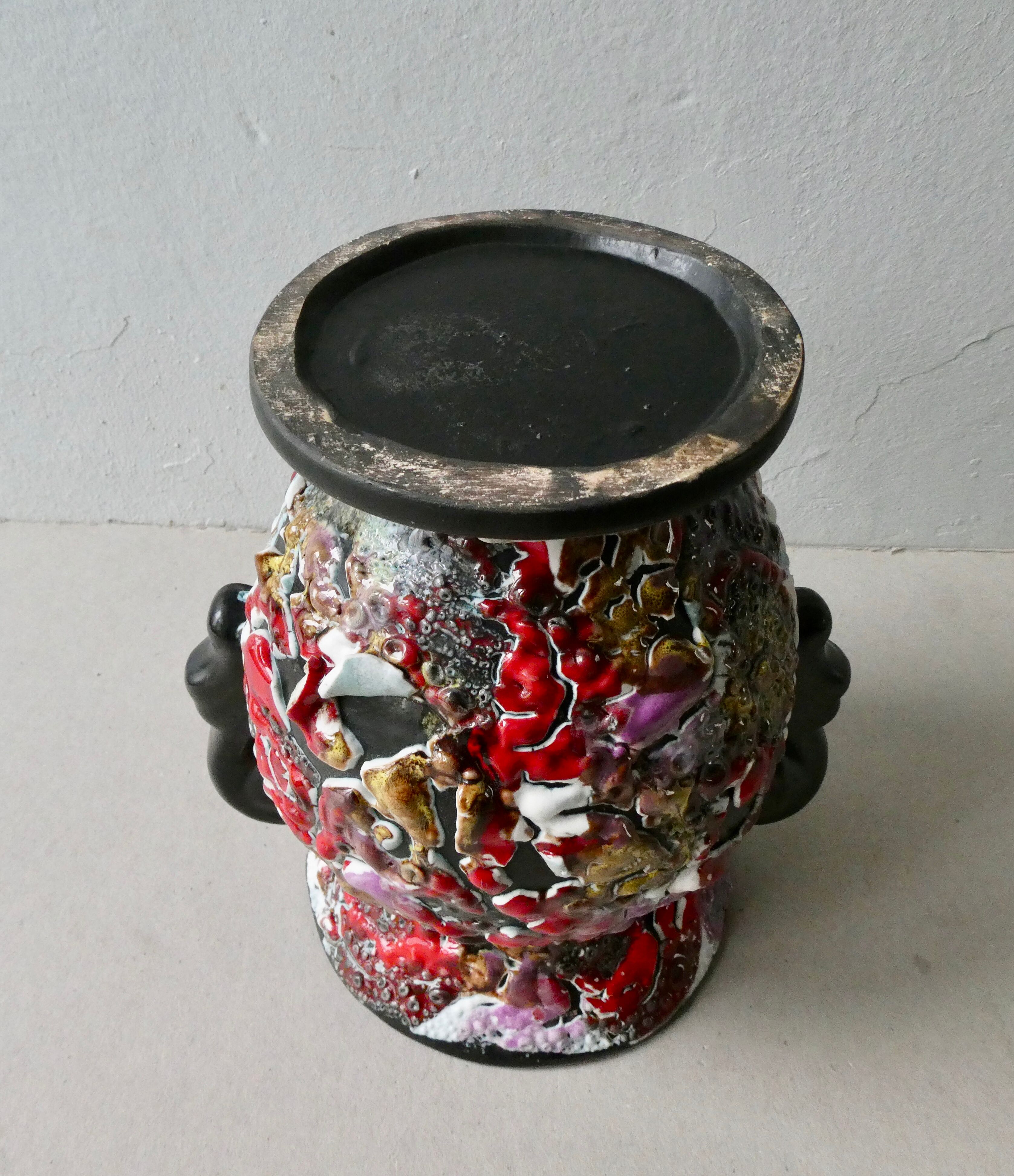 Fat Lava ceramic vase from the 1960s