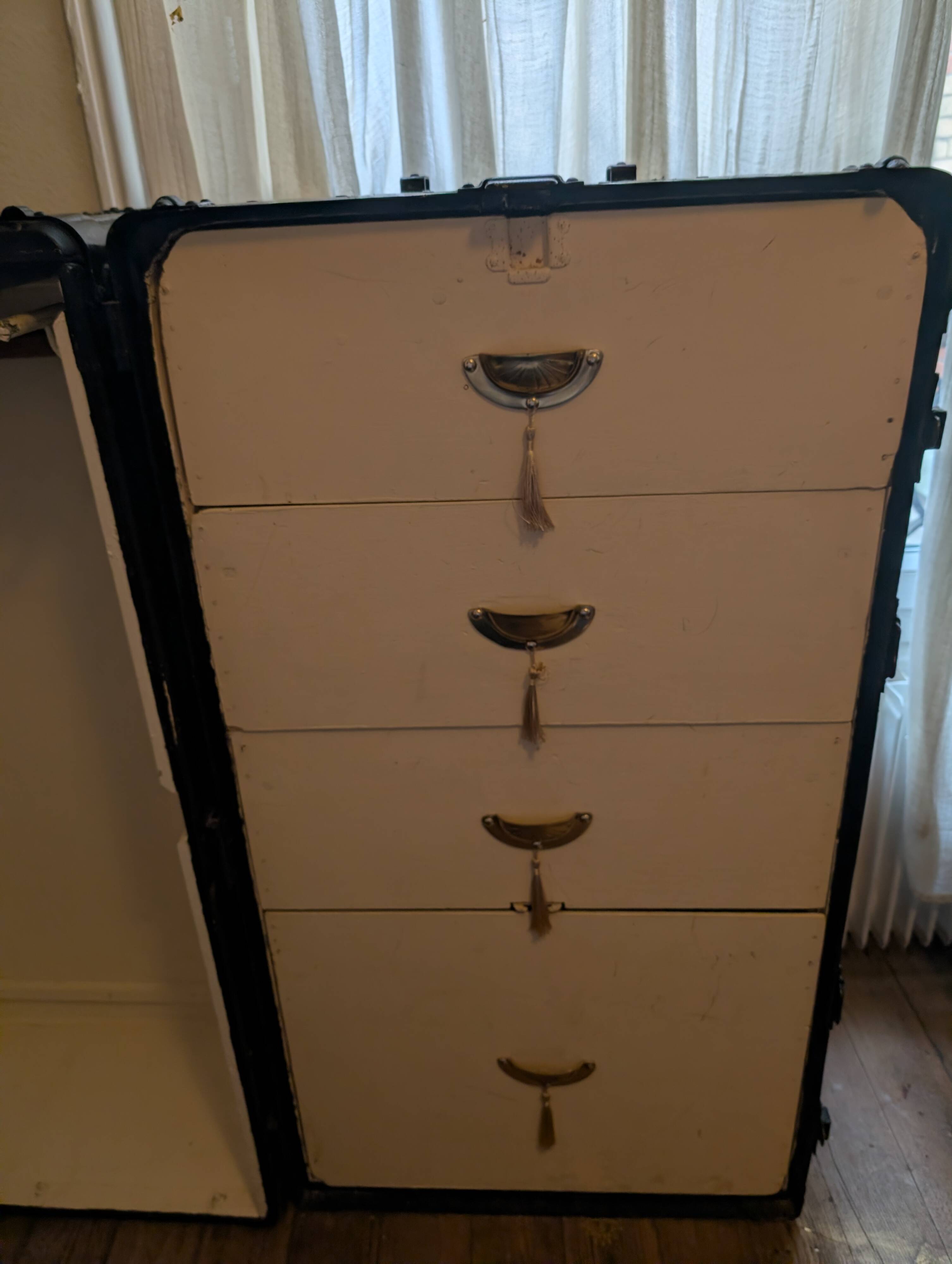 Old suitcase / cabin wardrobe.