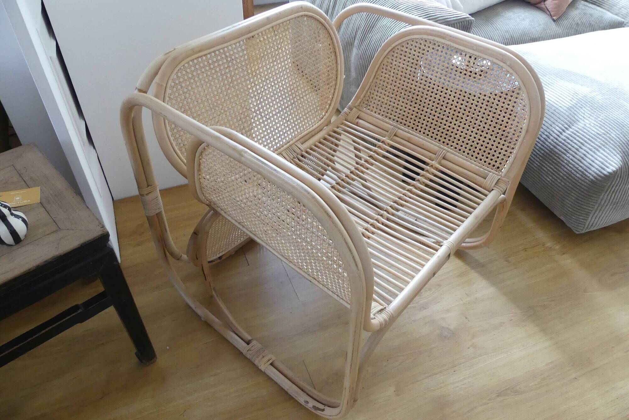 Relax armchair in rattan and canning of balî