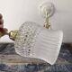 Pair of glass and ceramic wall lights