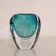 Vintage Scandinavian submerged glass vase