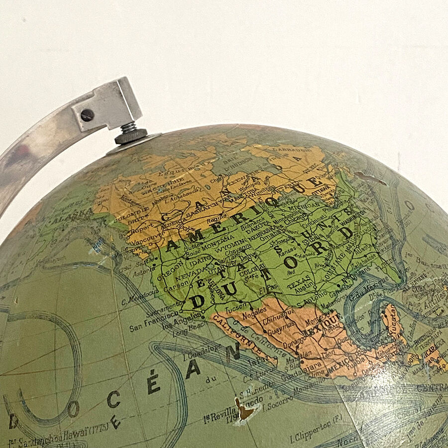 Luminous glass globe early twentieth century