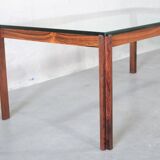 Table basse en palissandre minimaliste danoise, années 1960