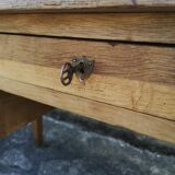 Industrial style oak desk
