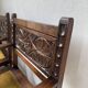 Paire de fauteuils style espagnol bois sculpté 1900