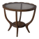 Vintage 1950s wood and glass coffee table, italian design
