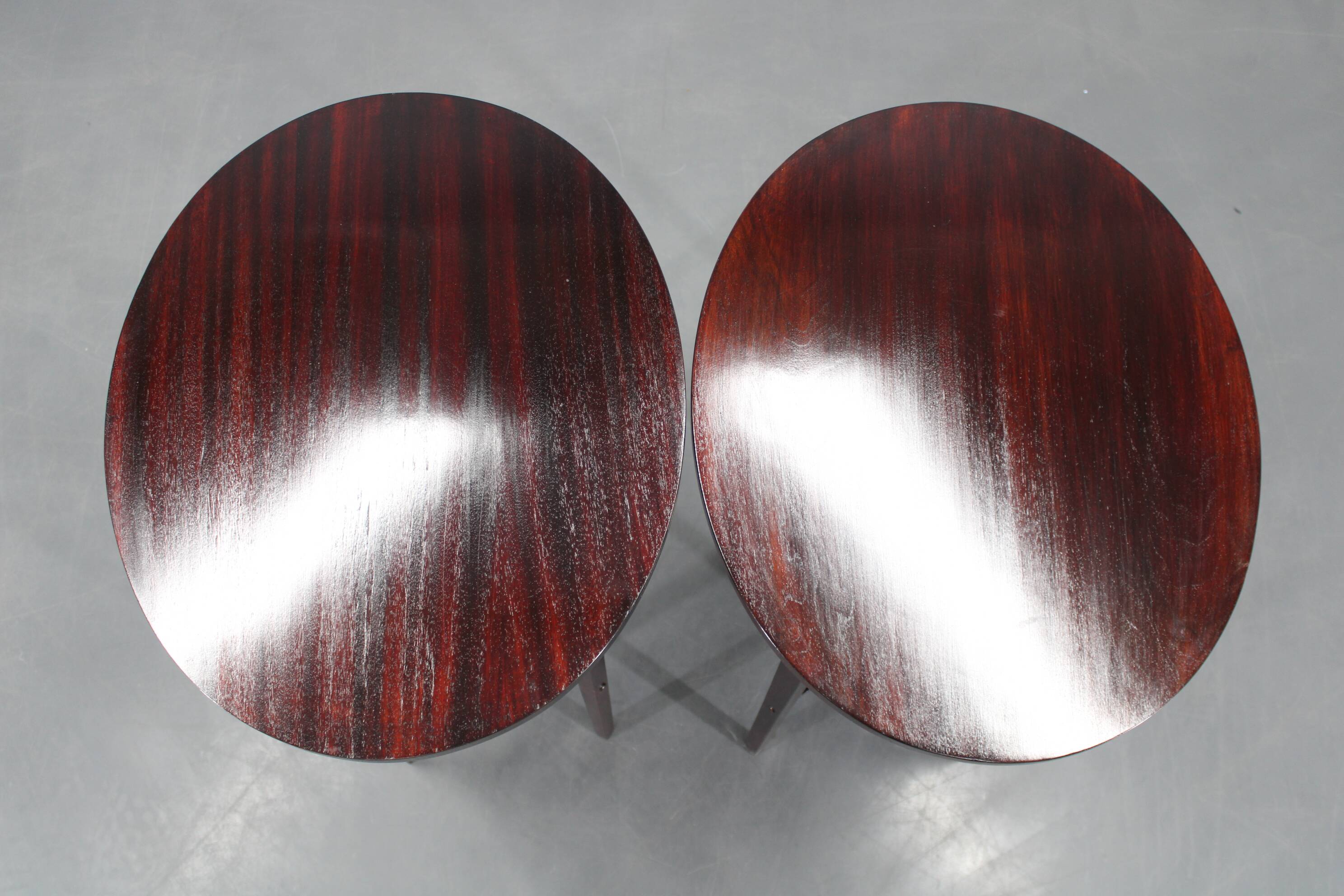 1930s pair of restored Thonet side tables No. 206, Czechoslovakia