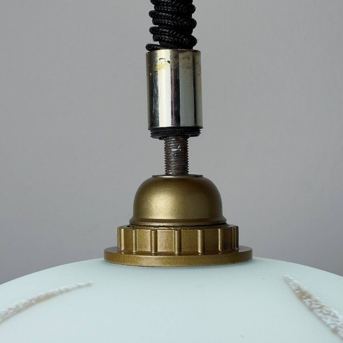Vintage glass pendant, Italy, 1970s