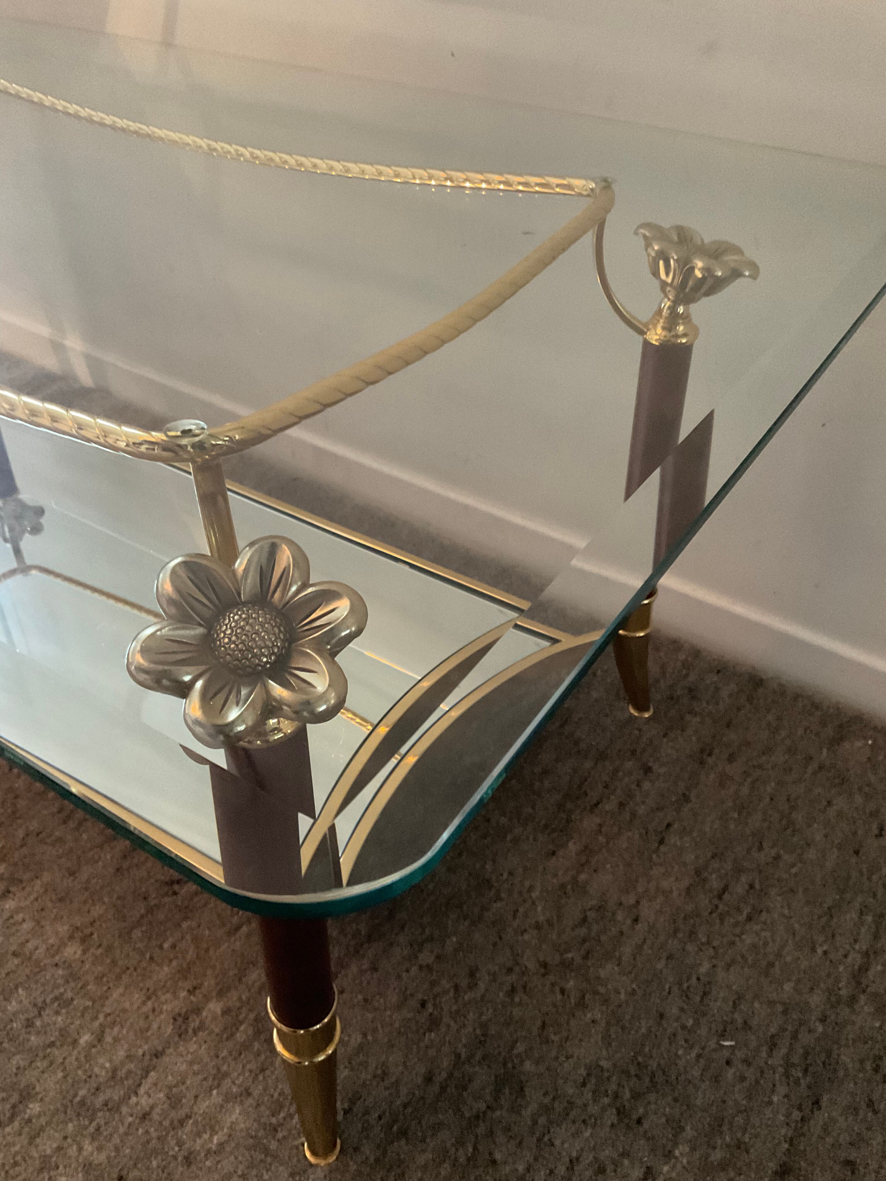 Italian coffee table Hollywood Regency style of the 70s