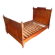 Single wooden bed in pitch pine