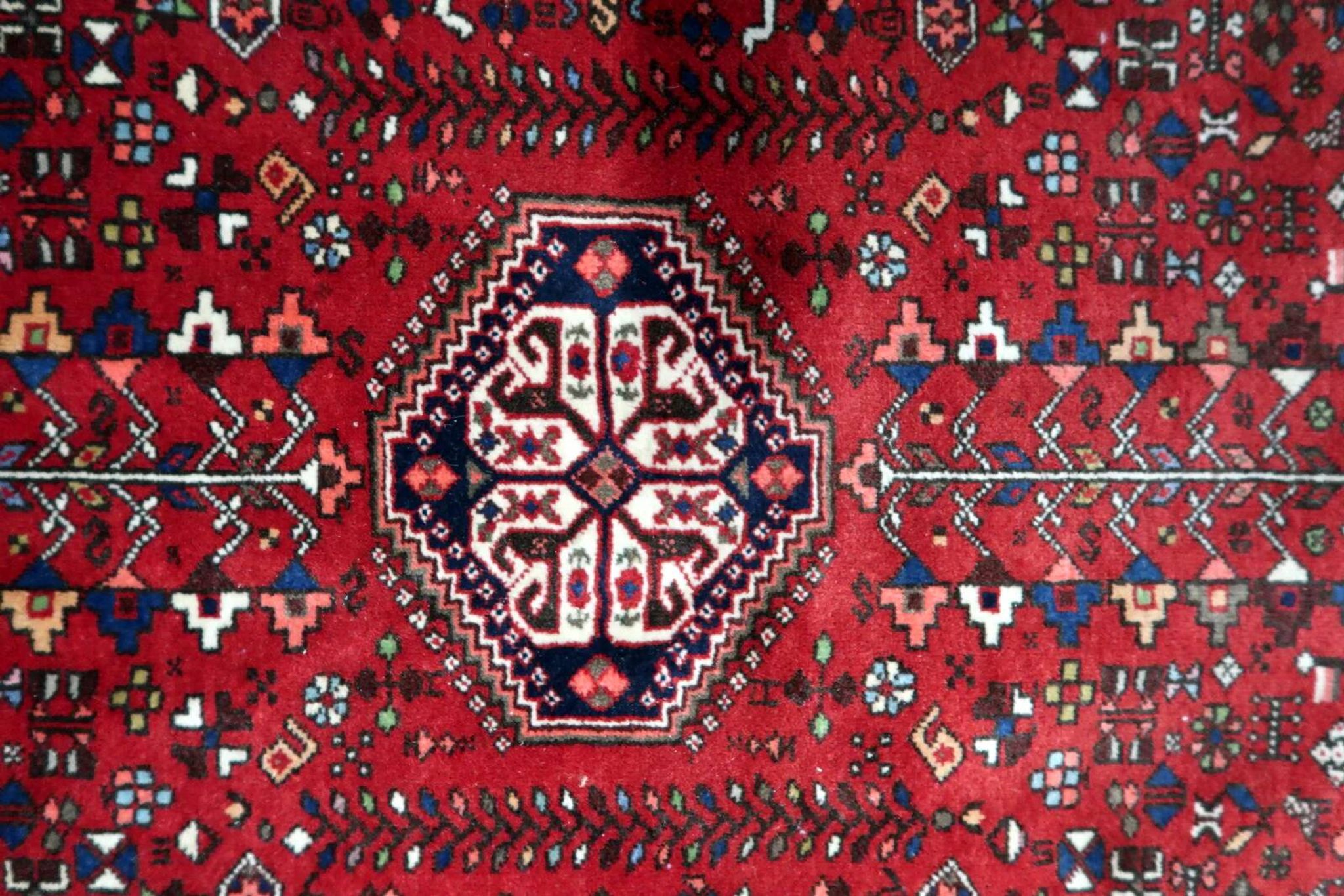 Handmade vintage Persian Malayer rug 106cm x 151cm, 1970s