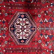 Handmade vintage Persian Malayer rug 106cm x 151cm, 1970s
