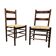 2 x Art Deco rush chair / Amsterdamse school / Jac Levee / mid century
