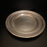 Plat rond - métal argenté