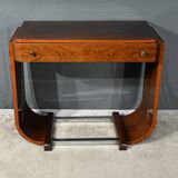Walnut Console Desk, Art Deco – 1930
