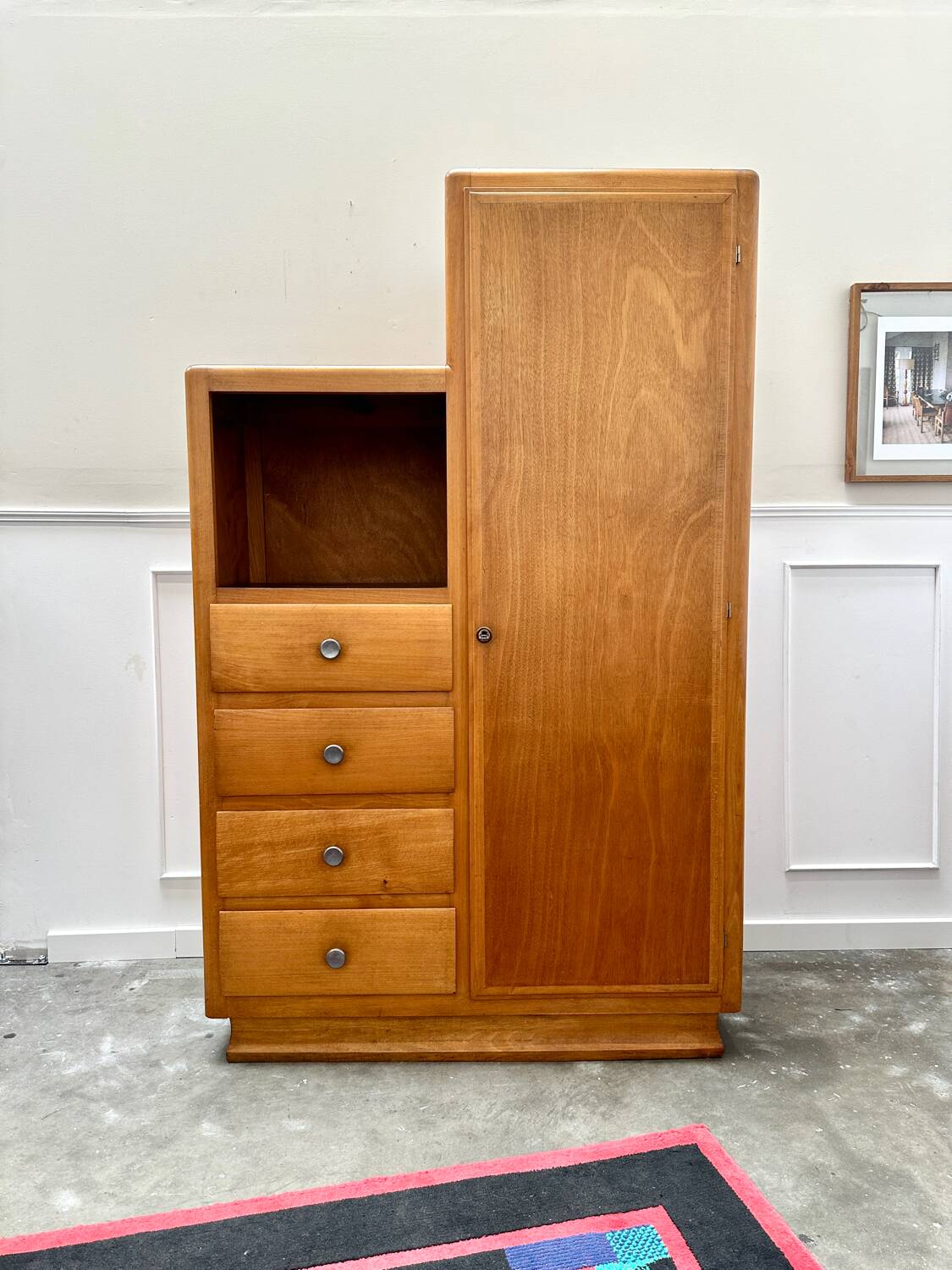 Vintage asymmetrical wardrobe