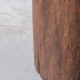 Large French Natural Wooden Trunk Planter