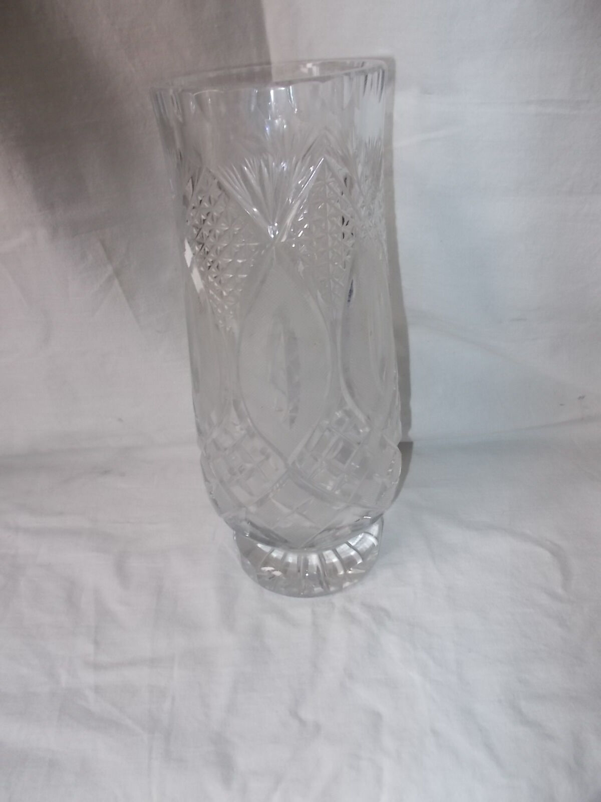 Cut crystal vase