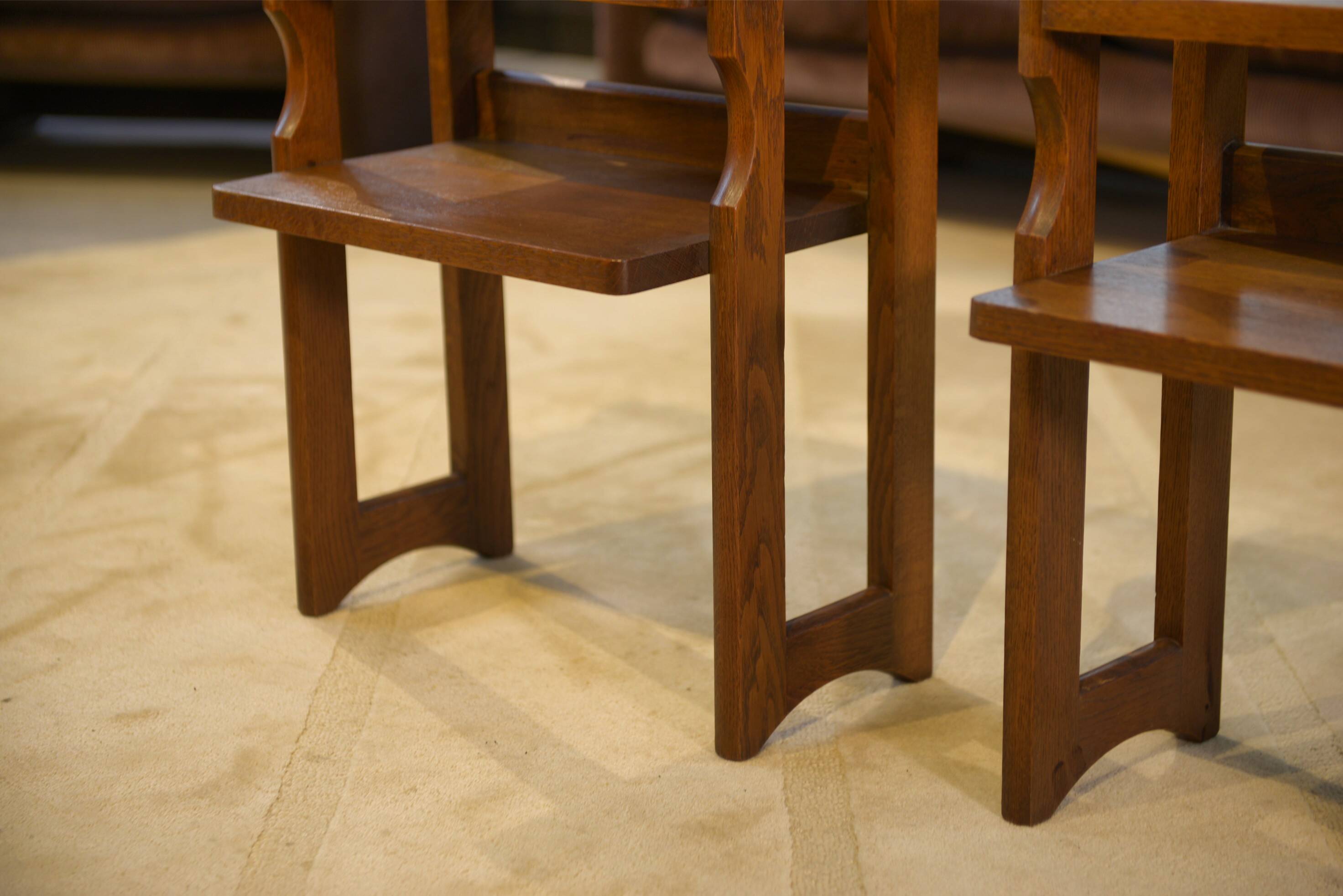 Pair of bedside tables by Guillerme and Chambron for "Votre Maison" 1960s