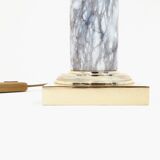 Pair of marble and brass palm lamps by Baker SA