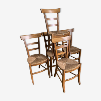 5 country bistro chairs