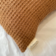 Coussin Gaufré vieux rose