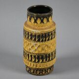 Vintage 1960s Bay Keramiek 'Inka' Handmade Stoneware Vase By Bodo Mans