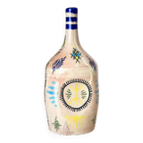 Artisanal Amazigh blue bottle vase