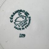 Set of 6 dinner plates of Saint Amand 50s